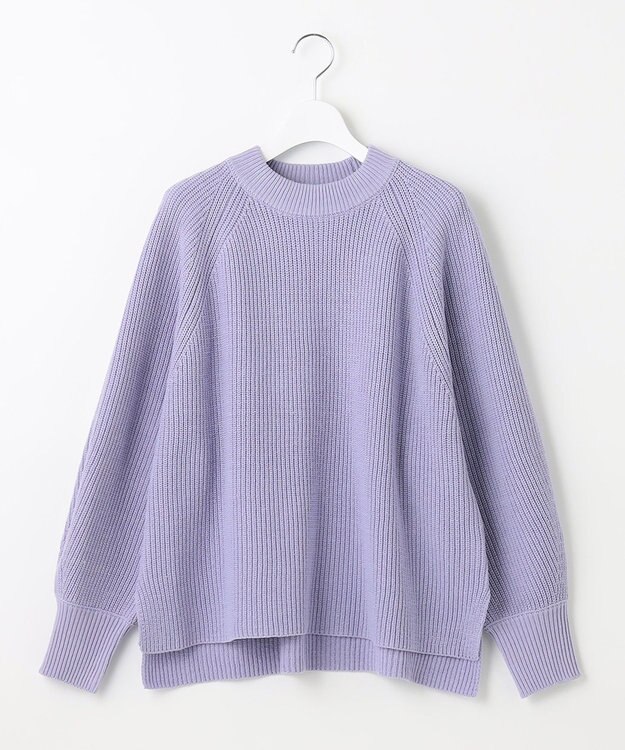 UNFILO 【洗える】スプリングコットンニット ラベンダー
