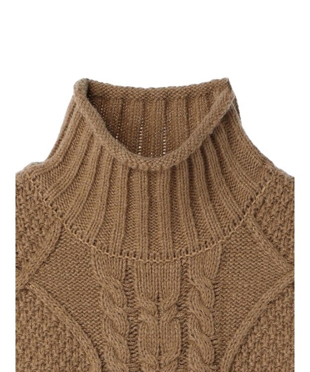 Green Parks ケーブルニットベスト Beige