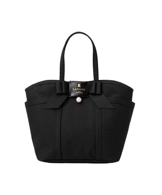 LANVIN en Bleu LANVIN en Bleu ランバンオンブルー ジュール トートバッグ ポーチ付 M ブラック