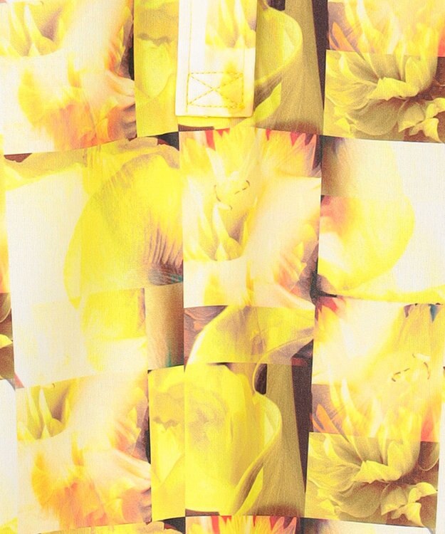 23区GOLF 【WOMEN】プランティカプリント 総柄 半袖ポロシャツ イエロー系5