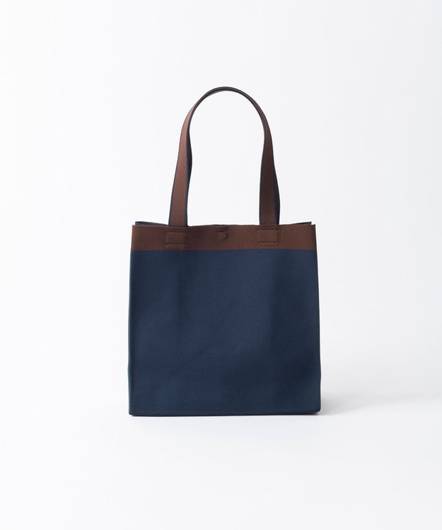 TRICOTE バイカラーペーパーバッグ 39NAVY