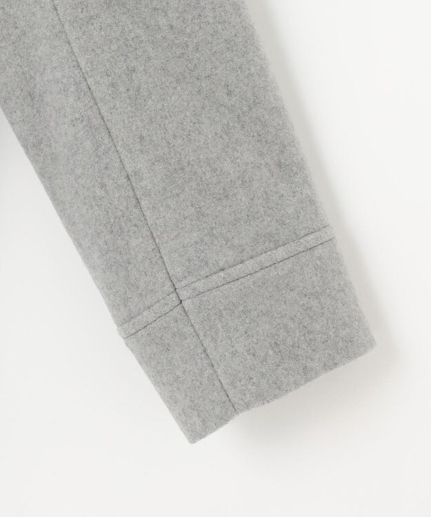 J.PRESS LADIES L Jackal 140sソフトメルトン Pコート ライトグレー系