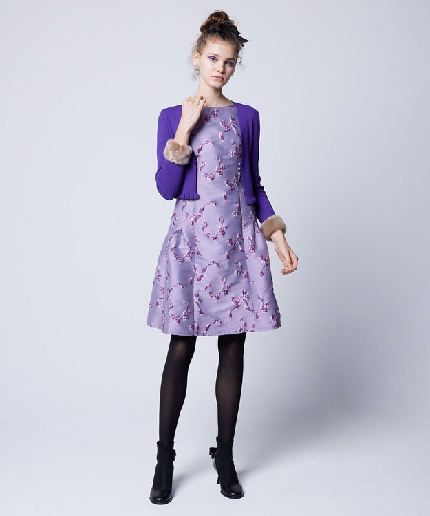 TOCCA BOOM KNIT ボレロ パープル系