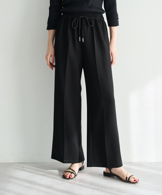 YECCA VECCA スウェットライクイージーパンツ Black