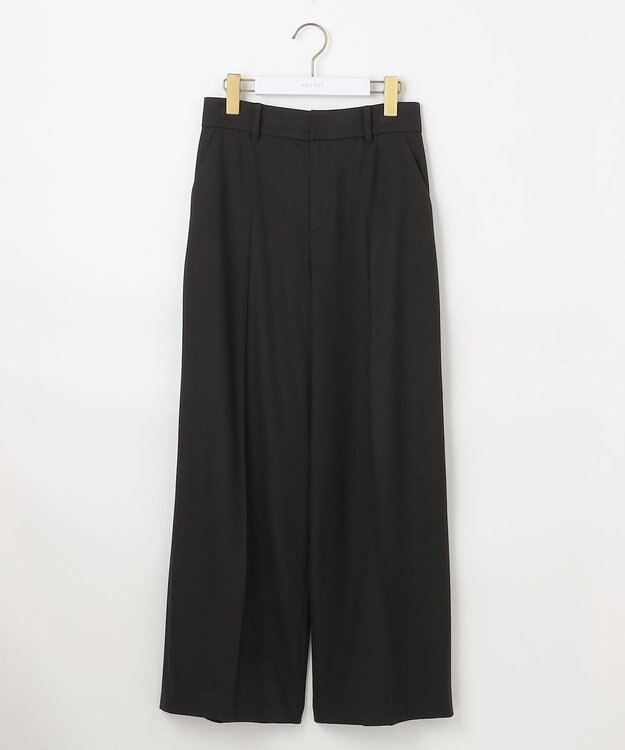 ANY SIS ビューティサーモ2WAYストレッチ ワイドパンツ ブラック