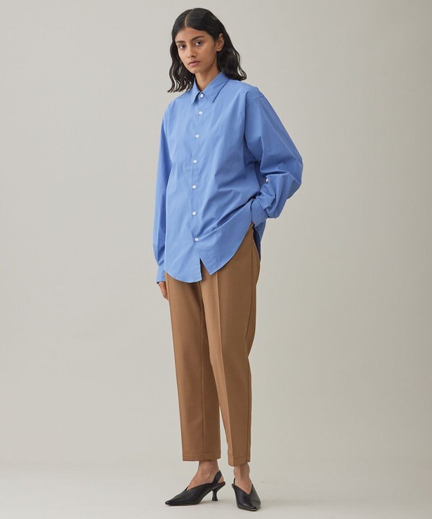 UNFILO MENS ウールライク テーパードパンツ ブラウン