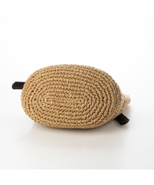 UNBILLION cachecache ベルトハンドルベーシック手編みトートバッグ ブラック