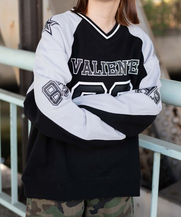 WEGO ナンバリングビッグスウェット ブラック