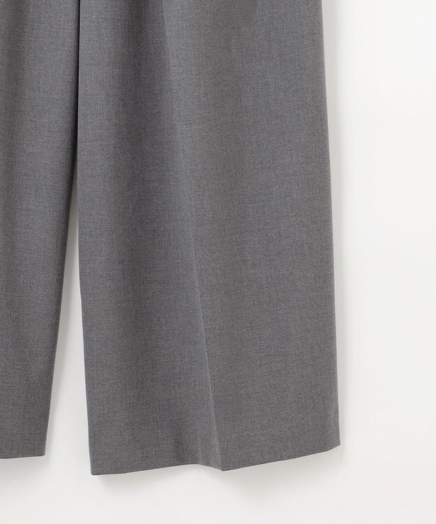 NAVE 【Nave・洗える】2WAYツイル ワイドパンツ ライトグレー系