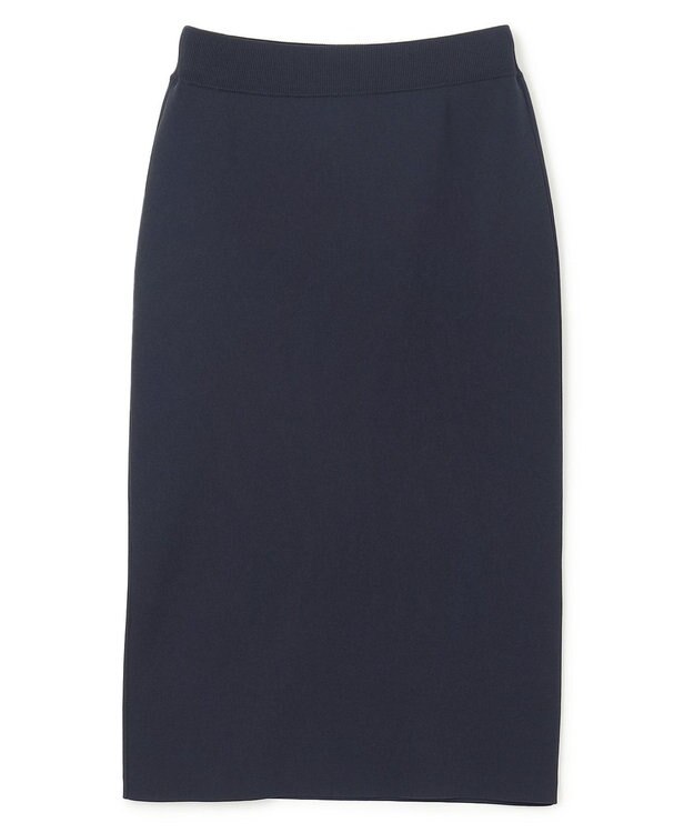 UNFILO ポリエステルフォルム Ｉラインスカート ネイビー