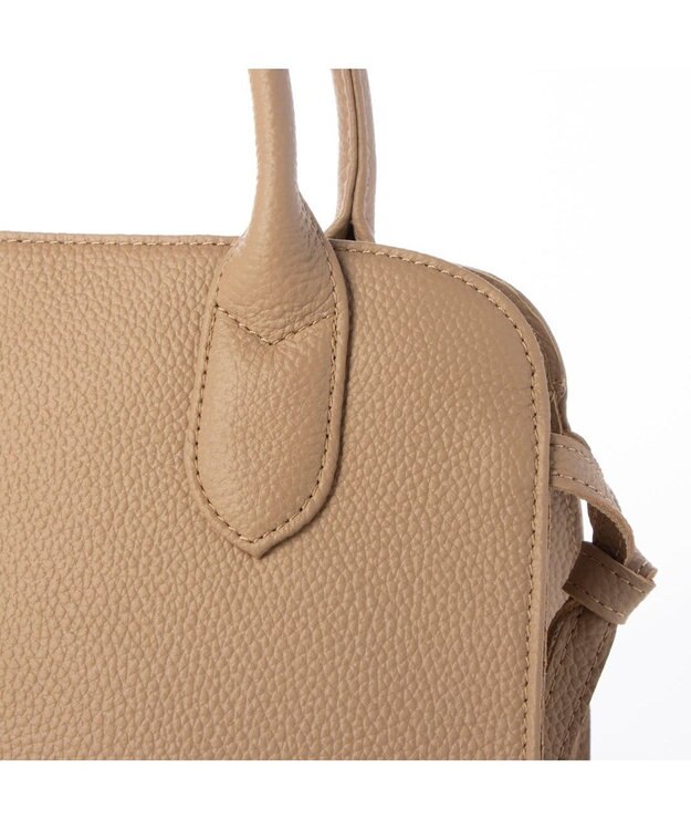 UNBILLION ペルケ perche / 牛革スクエア2way手提げ オーク