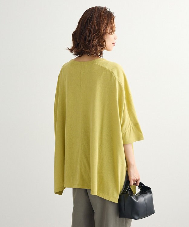 Green Parks スラブカットチュニック Lime Green