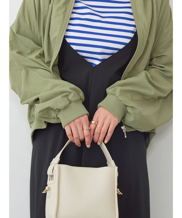 AMERICAN HOLIC 撥水加工ギャザーブルゾン Khaki