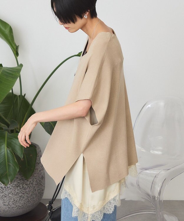 AMERICAN HOLIC Vネックニットベスト Beige