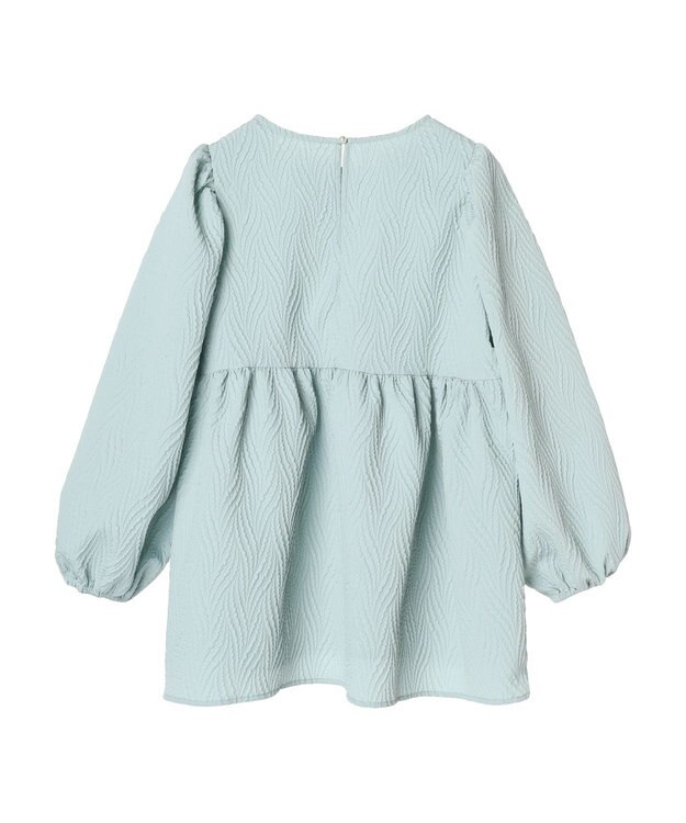 Green Parks ・ＥＬＥＮＣＡＲＥ　ＤＵＥ　フクレジャカードブラウス Sax