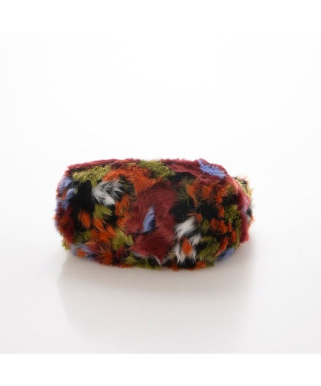 UNBILLION カシュカシュ cachecache / 花柄エコファーチェーンショルダー オレンジ