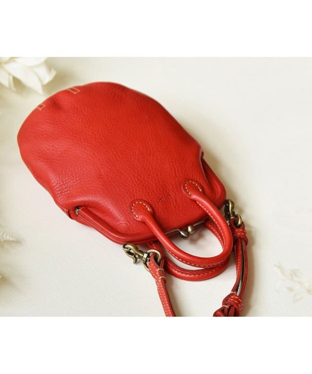 genten ミネルヴァキッコ 口金ショルダーバッグ