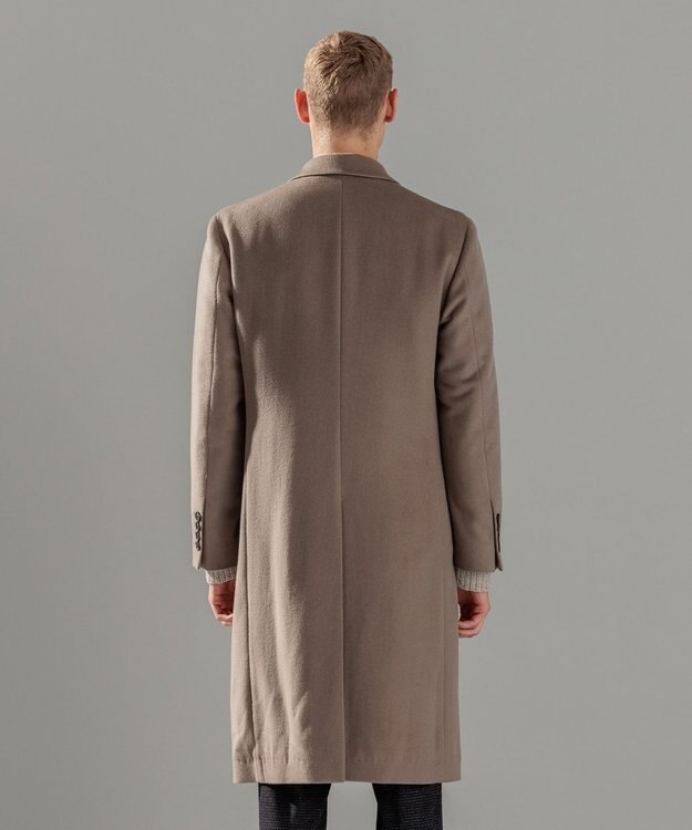 JOSEPH HOMME グロッシーウール　チェスターコート ベージュ系