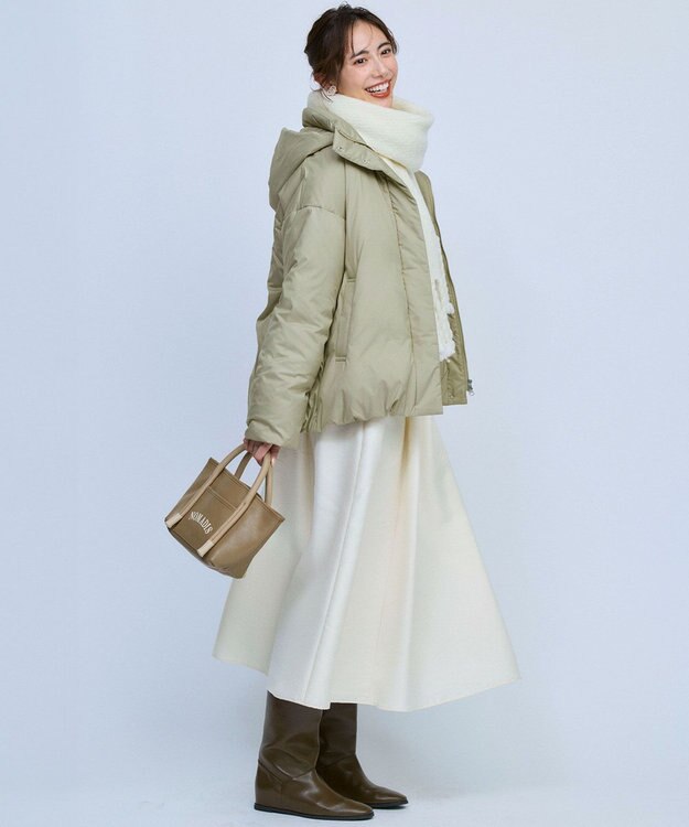 23区 S 【洗える】フルーフィーツイル フレア スカート アイボリー系