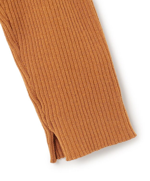 UNFILO コンパクトリブニット ブラウン