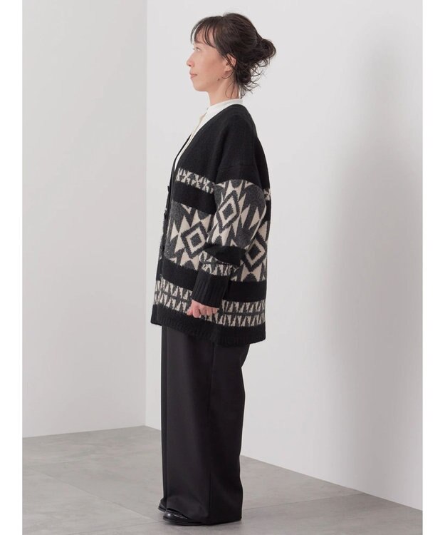 CRAFT STANDARD BOUTIQUE 【男女兼用】オルテガ柄カーディガン Black