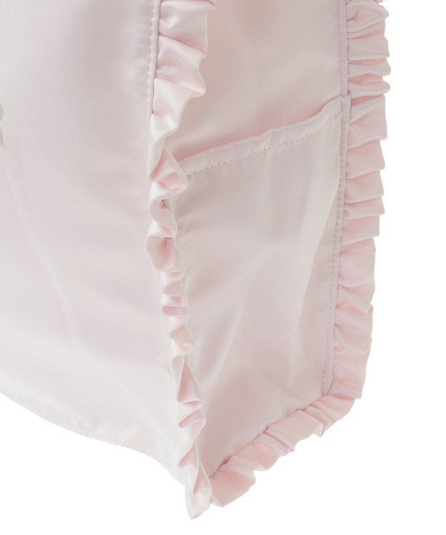 Maison de FLEUR サテンフリルスクエアトートバッグ Pink