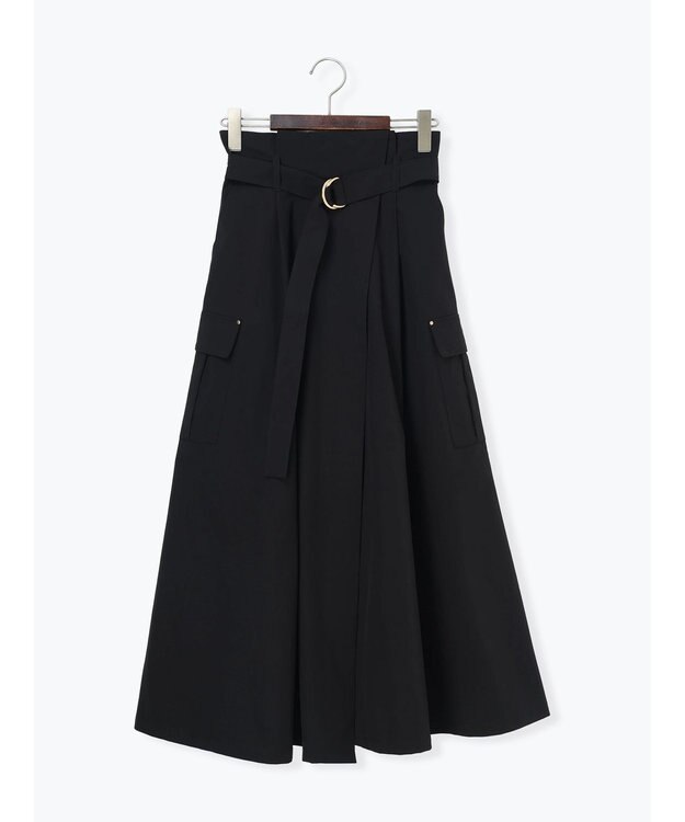 Te chichi カーゴフレアスカート ブラック