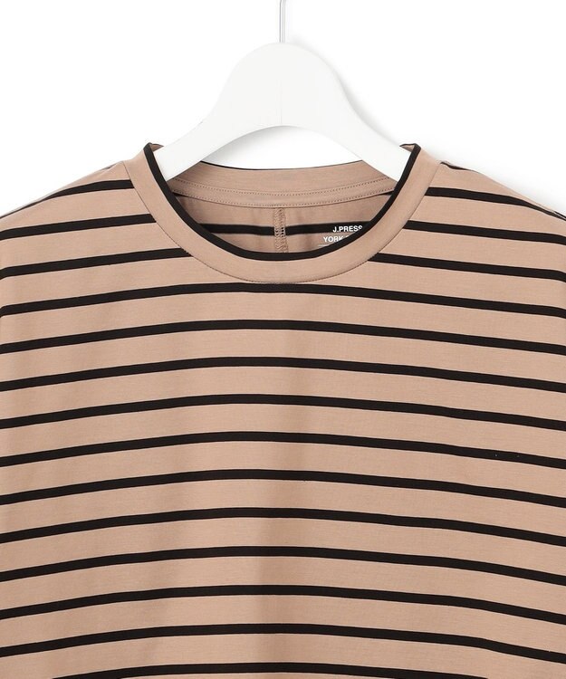 J.PRESS YORK STREET 【WOMEN】フレンチスリーブ ボーダーTシャツ ブラウン系1