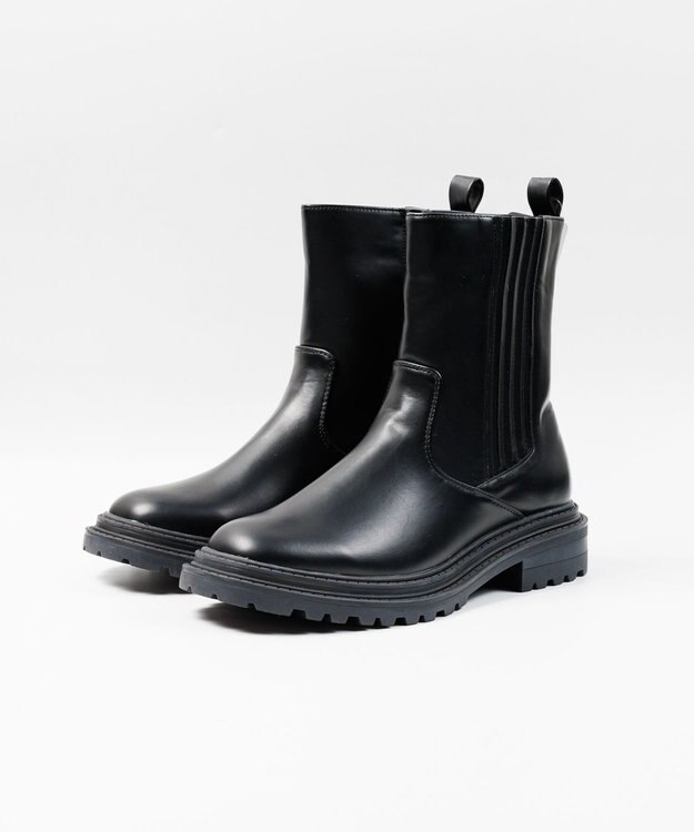 BONTRE 【MIONOTIS/ミオノティス】ラギットソールサイドゴアブーツ/40813 ブラック