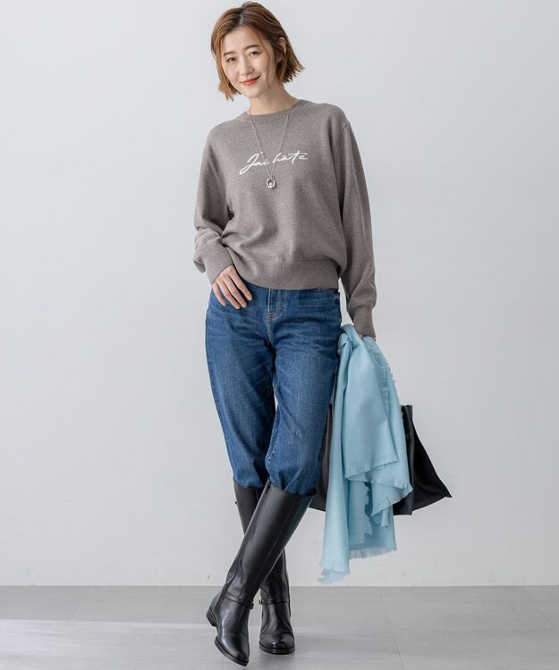 23区 【洗える】23区DENIM ボーイズテーパード パンツ ダルブルー系