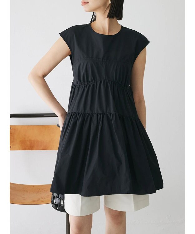 Green Parks コルセット風ミニワンピース Black