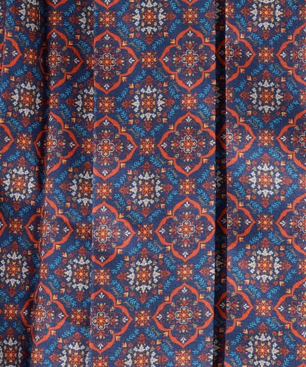 J.PRESS YORK STREET 【WOMEN】オリジナルプリント プリーツスカート ネイビー系5