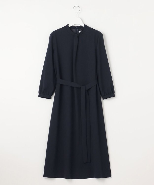 J.PRESS LADIES 【洗える】ノルディス2wayジョーゼット ワンピース ネイビー系