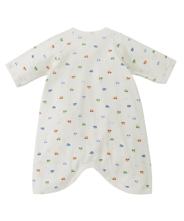 MIKI HOUSE HOT BISCUITS 肌着セット 通年用(総柄) ブルー