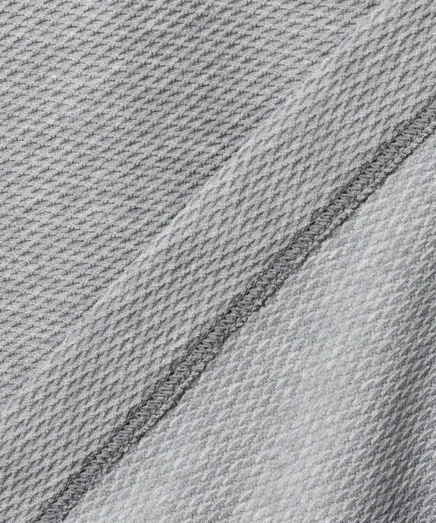 JOSEPH ABBOUD MOUNTAIN 【MADE IN JAPAN/吸水速乾】ダイヤモンドワッフル アウトドア Tシャツ ライトグレー系