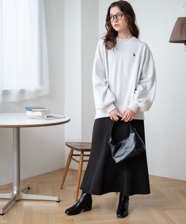 WEGO U.S. POLO ASSN.　だぼそでワンポイントスウェット グレーその他