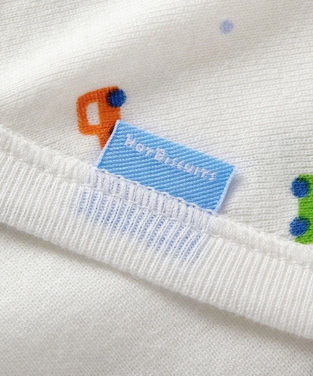 MIKI HOUSE HOT BISCUITS 肌着セット 通年用(総柄) ブルー