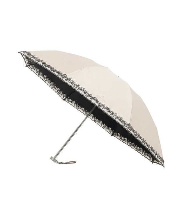 MOONBAT LV雨M P30D*バラオーガンジーカットワーク ベージュ