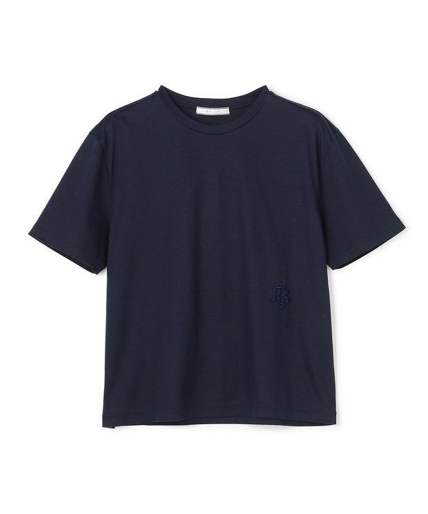 BEIGE， COOKE / オリジナルロゴ刺繍Tシャツ Navy