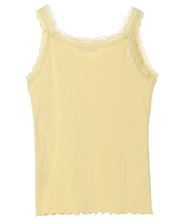 earth music&ecology ダブルレースタンクトップ Yellow