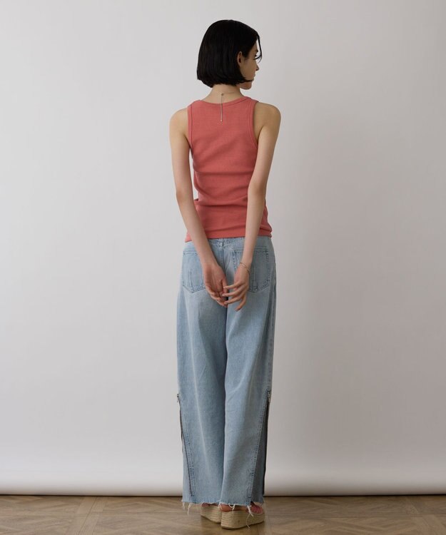 GRACE CONTINENTAL テレコカットトップ レッド