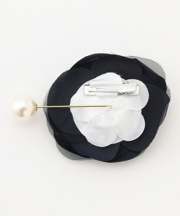 組曲 エアリーカメリアラペルピン ネイビー系