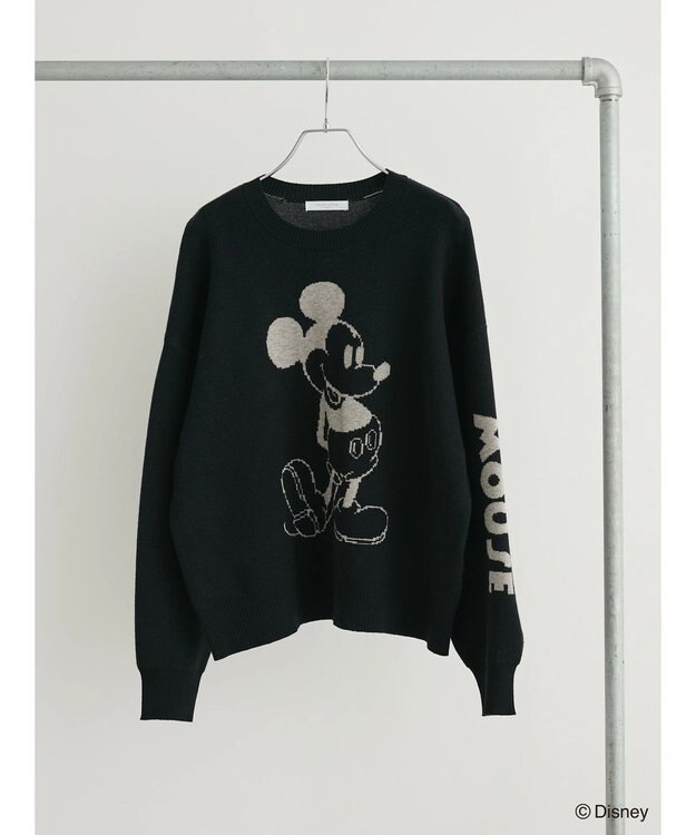 Green Parks Ｄｉｓｎｅｙ／ジャガードニットプルオーバー Black