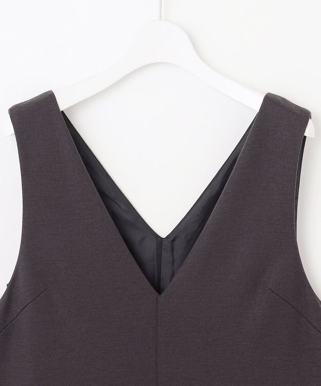 J.PRESS LADIES S 【洗える】ウールスムース ジャンパースカート グレー系