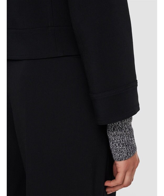 JOSEPH フルイドツイル　ショートジャケット Black