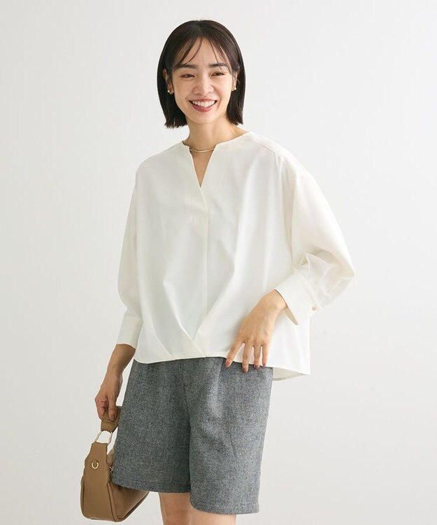 Green Parks ２ＷＡＹ　バースキッパーブラウス Off White