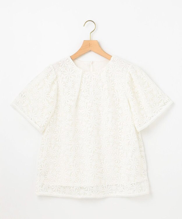 組曲 フラワーレース ブラウス アイボリー系