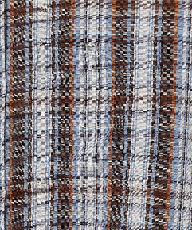 J.PRESS LADIES S 【一枚で着映え】リネンVisマドラス チェック シャツ ブラウス ブラウンチェック系