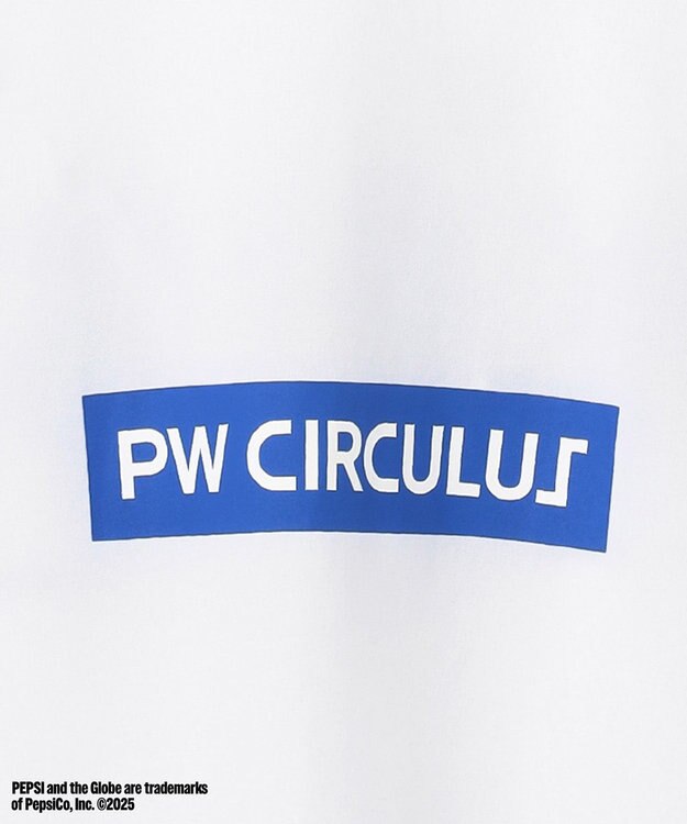 PW CIRCULUS 〈Pepsiコラボ〉【UNISEX】Pepsi GOLF Graphic モックネックT ホワイト系