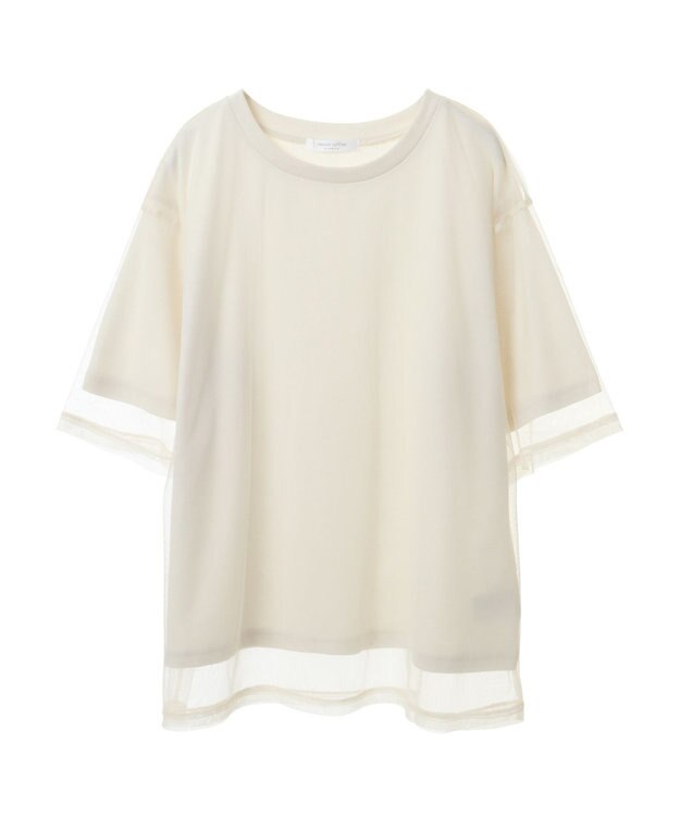 Green Parks BEST PRICE チュールレイヤードプルオーバー Off White